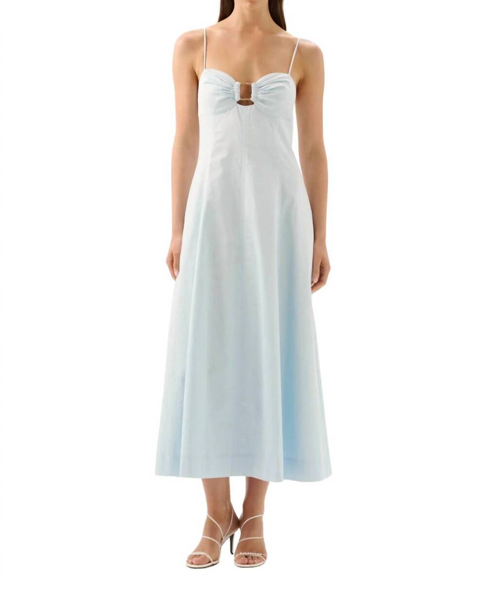 NEW ROAME arabella midi dress in ice blue